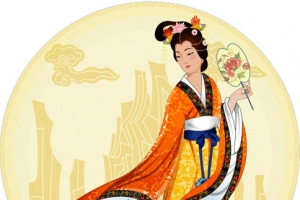 中秋节元素嫦娥奔月