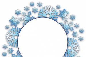 雪花边框