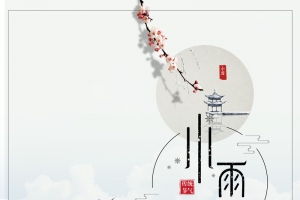 中国风二十四节气之小雪节气海报
