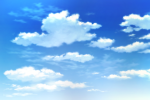 云彩蓝色天空动漫背景