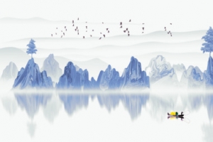 中国古风水墨画