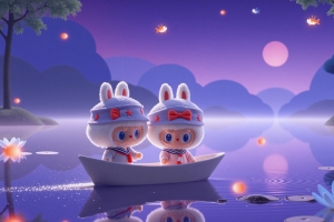 拉布布Labubu 梦幻之旅 4K壁纸 3840x2160