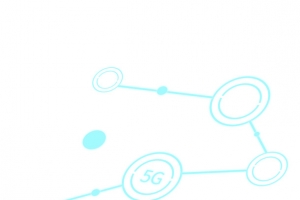 5G蓝色科技风卡通素材下载
