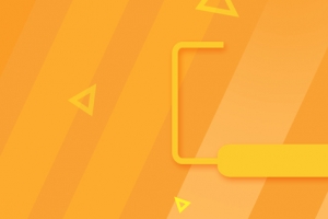 双11大促几何橙色banner