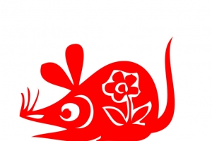鼠年剪纸窗花
