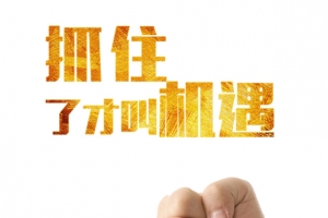 抓住了才叫机遇艺术字