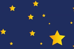 蓝色背景夜晚星空