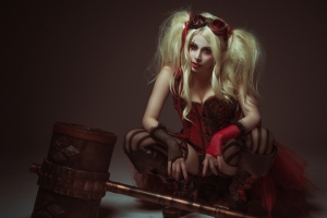 自杀小队Cosplay小姐姐小丑女4k壁纸