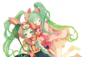 卡通立绘彩绘闺蜜女孩