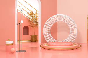 C4D，微场景，电商，舞台