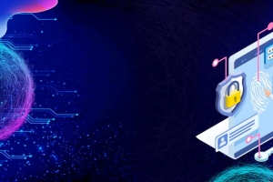 网络安全信息安全海报背景