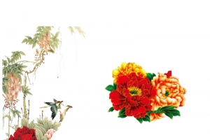 玫瑰水彩图
