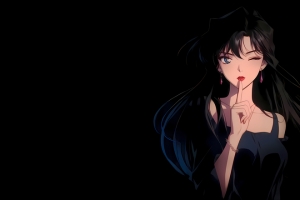 小兰 嘘的手势 3440x1440带鱼屏动漫壁纸