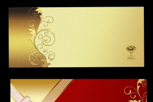 金色贵宾代金券花纹背景
