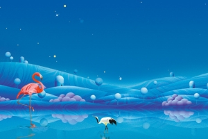 淘宝唯美背景banner