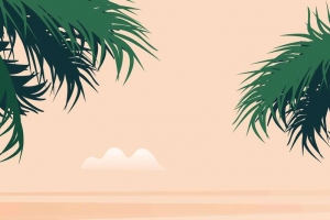 扁平电动车橙色简约插画背景