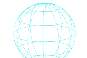 科技3D线条地球
