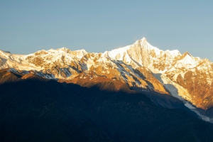 日落金山高清图风景3440x1440带鱼屏壁纸