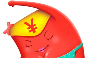 卡通女性钱包png素材