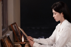 白鹿白衬衫 侧脸照3440x1440带鱼屏美女壁纸