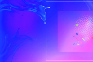 蓝色流体渐变京东好物节电商banner