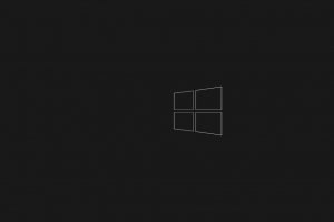 windows10简单黑色背景4K壁纸