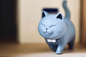 雕像 猫 可爱 有趣的 4k壁纸 3840x2160