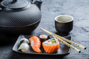 日本料理 酱油 面包 海鲜 虾 水壶 寿司 5K美食图片