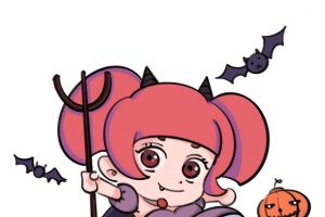 万圣节的小魔女