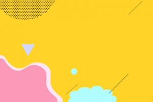 夏日上新几何小清新简约banner
