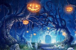 万圣节鬼节南瓜灯背景banner