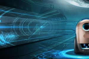 新款空气净化器促销蓝色banner