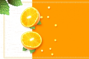 橙子促销橙色简约banner