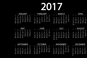 2017年日历图片素材