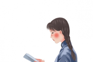 国民，学生，读书，手绘