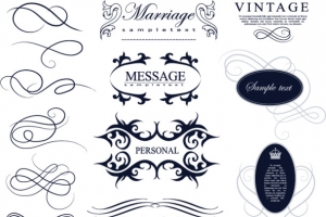 矢量欧式唯美花纹花边高清PNG透明装饰素材免费下载