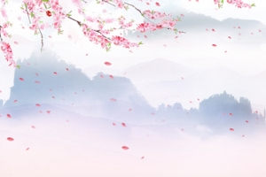 唯美清新花朵海报设计背景