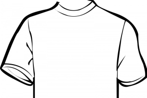 手绘矢量短T恤设计图高清PNG透明免扣素材免费下载