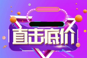 双十二购物直击底价PSD素材