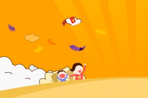 投资理财卡通黄色海报banner