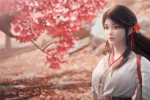 动画完美世界火灵儿3440x1440带鱼屏高清壁纸