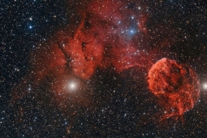 星云 恒星 太空 红色 宇宙 4k壁纸 3840x2160