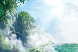 梦幻仙境背景促销banner