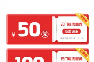双11 优惠券 店铺满减券 矢量
