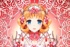 蓝色眼睛 水晶 魔法 动漫女孩4K壁纸