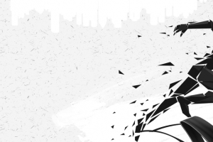 跑步大气激情狂欢黑白banner