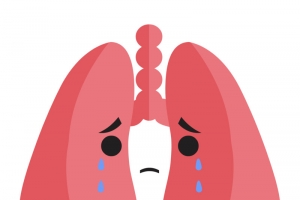 肺炎卡通生病肺高清PNG透明免扣设计素材免费下载