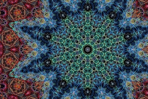 分形 图案 线条 抽象 彩色 混杂 4k壁纸 3840x2160