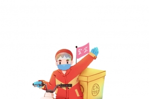 外卖小哥送餐高清PNG透明免扣设计素材免费下载