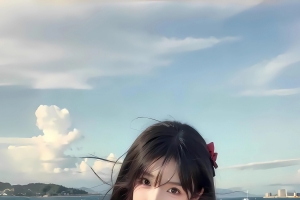 海上 船 可爱女生 长发 4K手机壁纸全屏